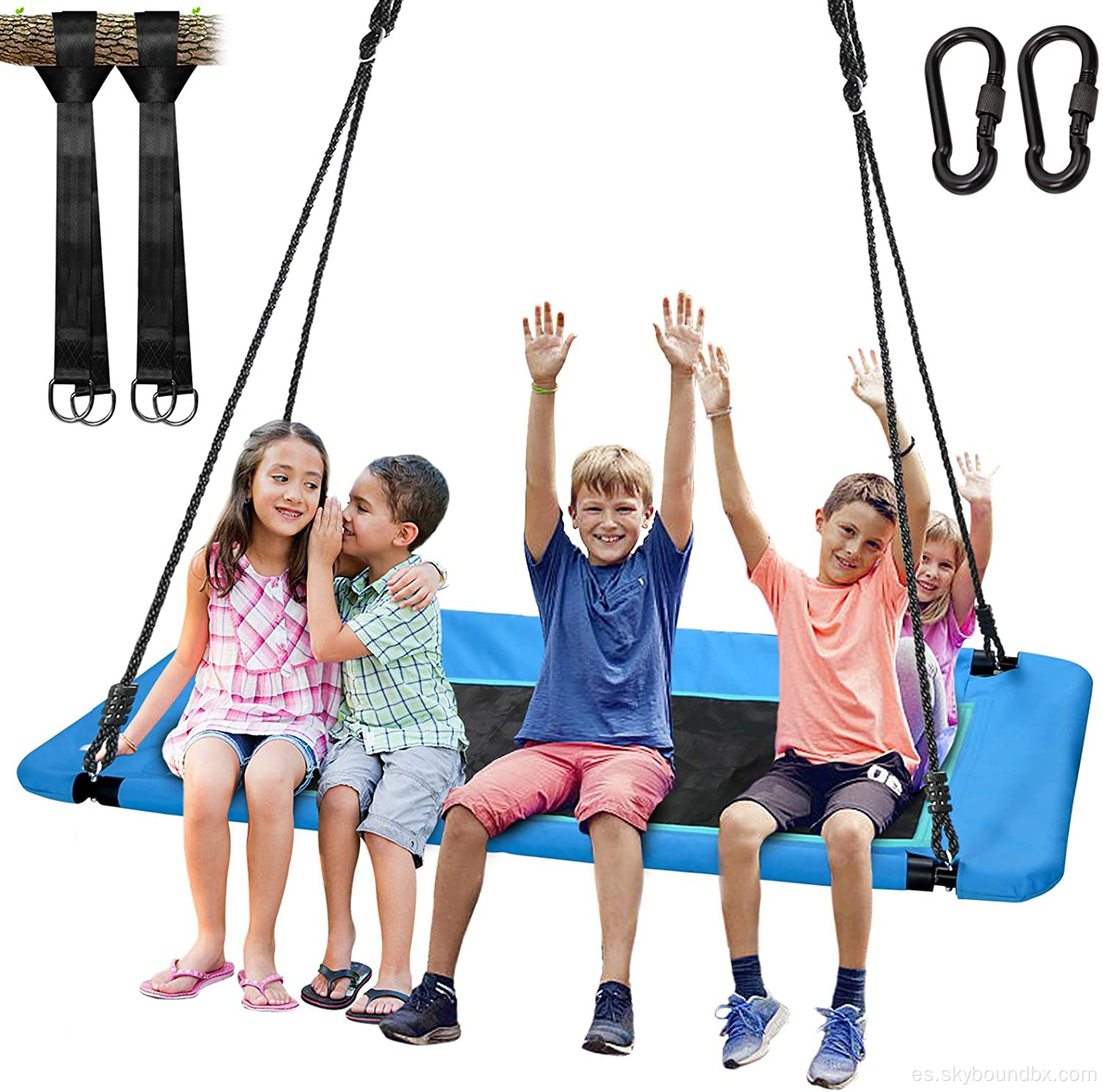 Rectangle Children Swing Swing al aire libre colgante