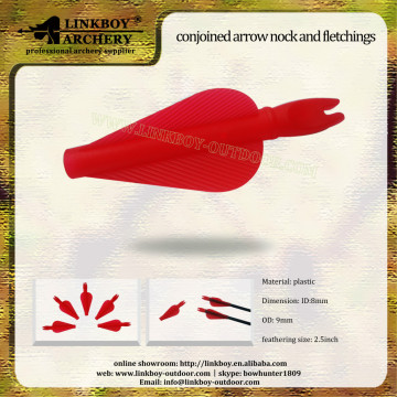 Wholesale Linkboy LBA023-1A Conjoined fletches with nock in one for arrow