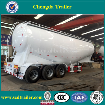 Shandong brand 35 m3 Bulk Cement Tank 3 axles new trailers with air pressor