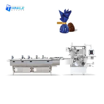 Premium Chocolate Packaging: Single Twist Strip Machine