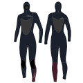 Seaskin mergulhos mergulhos de mergulho feminino com capuz de 5 mm de zíper do peito