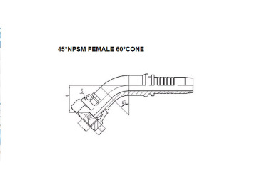 45 NPSM Female 60 Cone 21641