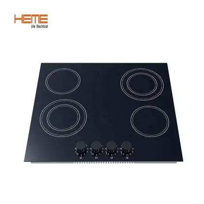 CE CB Approved 4 Burner Electric Hob with Vitro Ceramic Glass Cooktop