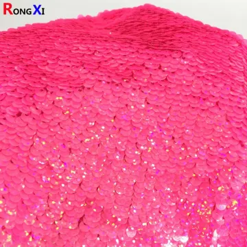 Multifunctional reversible cushion cover Sequin Fabric
