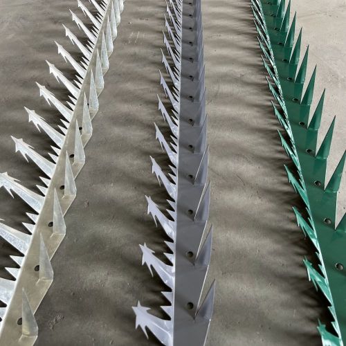 Fence a spillo a parete, punta a parete zincata, spike murale in PVC.