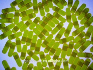 00 transparent yellow empty hard gelatin capsules