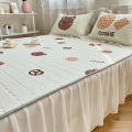 Cool feeling Lace Duvet Skirts Sets with PillowCases