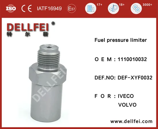 IVECO,VOLVO Brand New Fuel Pressure relief valve 1110010032