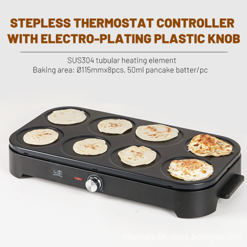 Multi-Function Electric Crepe and Pancake Maker Oven - Electric Mini Egg Pizza Maker