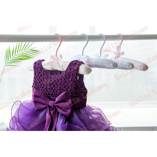 Pretty Satin Padded Baby Hanger