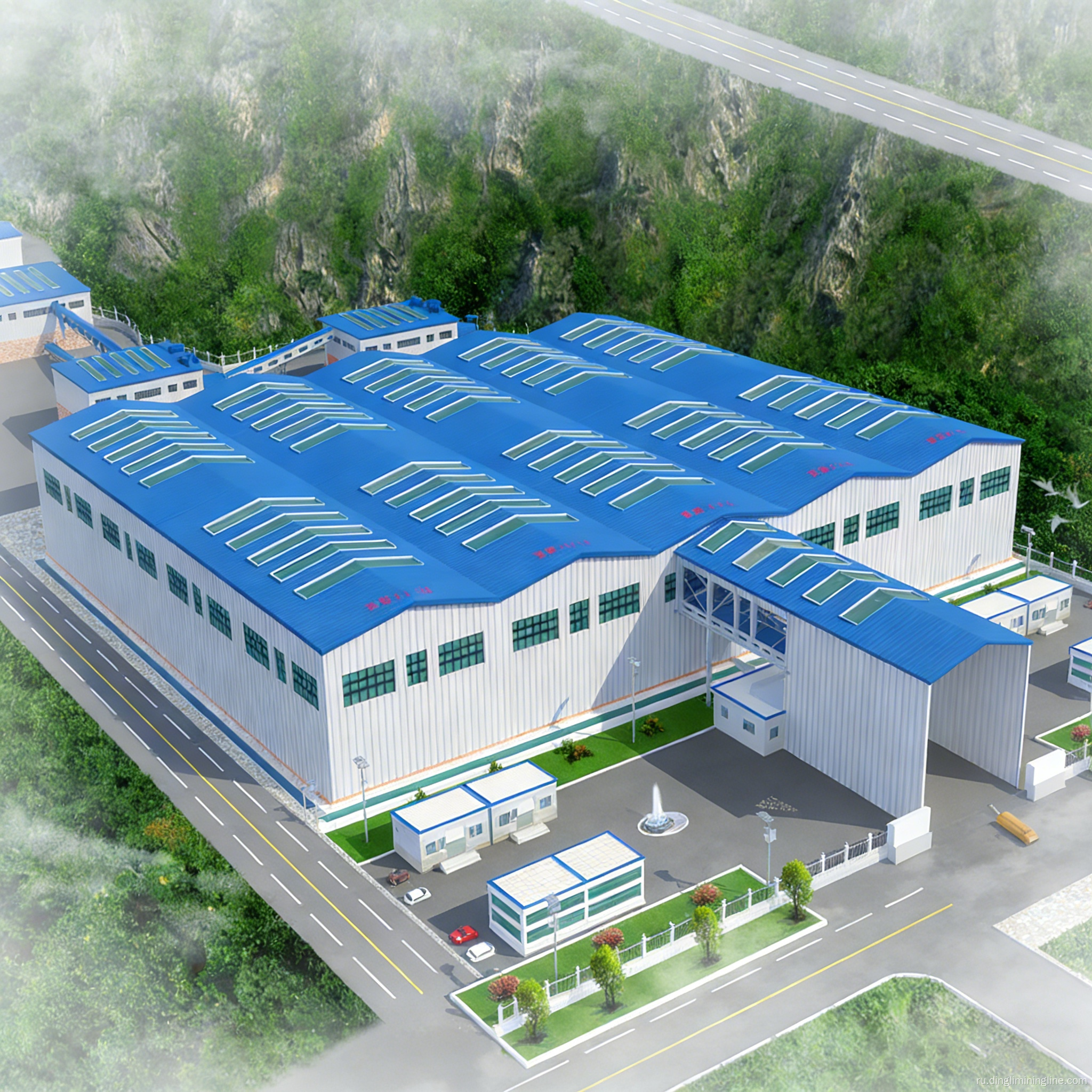 Линия по производству известняка производительностью 1500 тонн в час