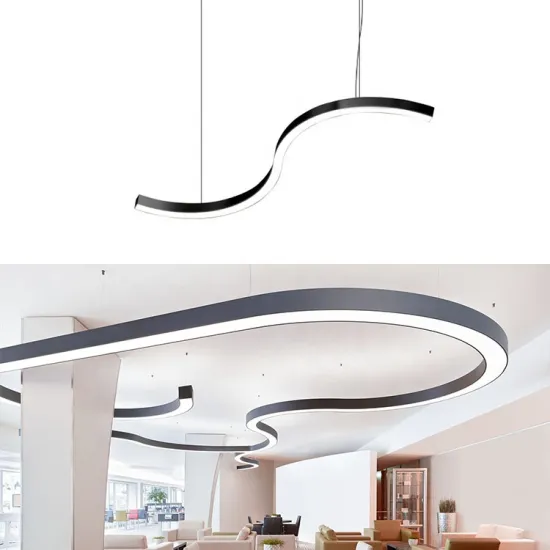 Hlinear L6060-S-L600 S Shape Linear Light Series LED Curved Recessed Ceiling Pendant Light Modern Minimal Ceiling Light