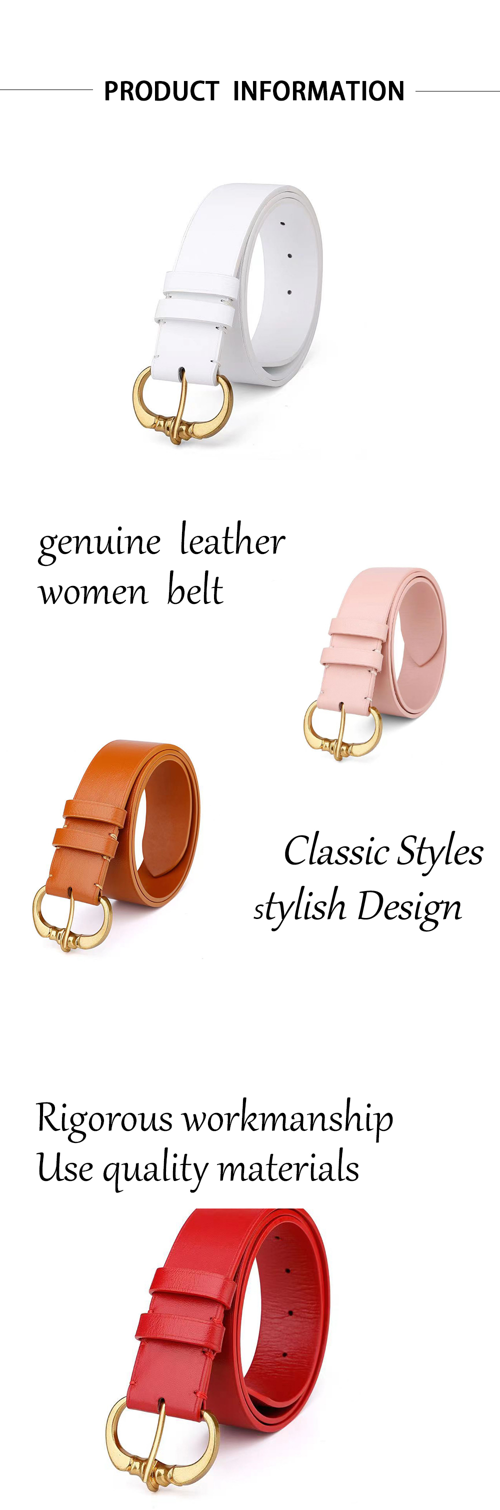 Ladies Wide Waist Belt