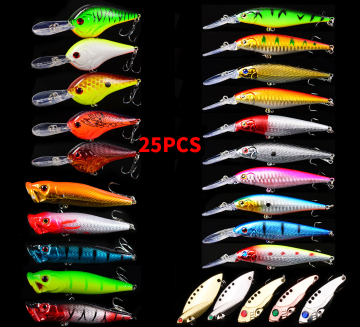 Custom Hard Body Slow Jigging Lures: Vibrating Flying Fishing Popper Kit and Spinner Set