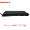 16 ports Hub2.0 construit en puissance de 200 W