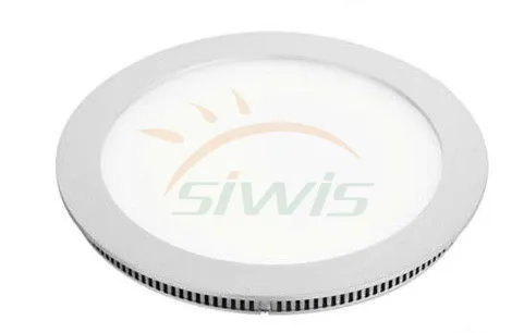 10 Inch Round Led Flat Panel Lights 15 Watt 1400 Lumen 7200k Ra70