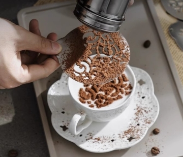 Stainless Steel Coffee Stencils for Latte Art Mold