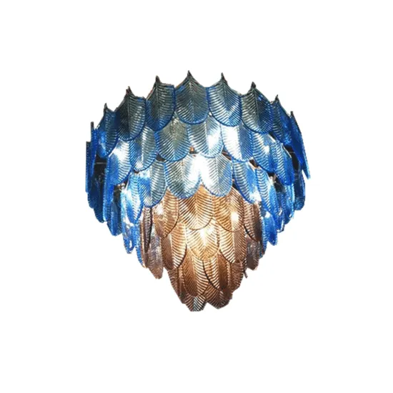 INSHINE Fashion Blue Drop Crystal Pendant Light