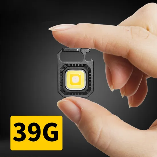 High-Quality Mini Portable LED Flashlights: Bright White, Yellow, and Red Lights - USB Rechargeable, Small, Pocket-Friendly, Camping & Keychain Compatible