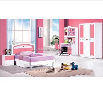 colorful girls cartoon bedroom furniture set high glossy finished children bedroom sets