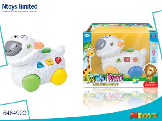 6464992 BABY TOY BO ELECTRIC ANIMAL SHEEP W/LIGHT/MUSIC.W/O 3*AA BATTERIES