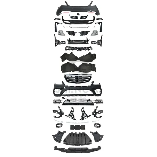 Car Accessories for Benz W222 2014-2017: S450 Body Kit, Bumper, Grille, Rear Diffuser, Exhaust Pipes