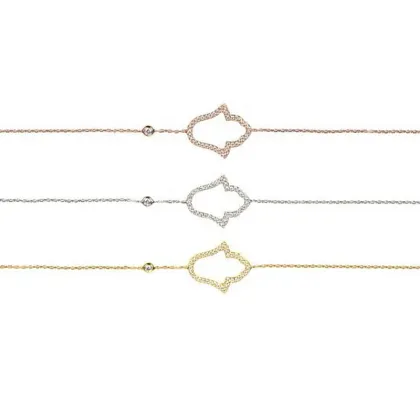 Cheap Silver Hamsa Bracelet Jewelry for Women