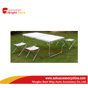 Outdoor Aluminum Folding Desk and Chairs Set