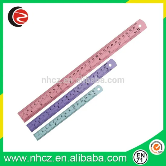 Multi-colored steel rulers