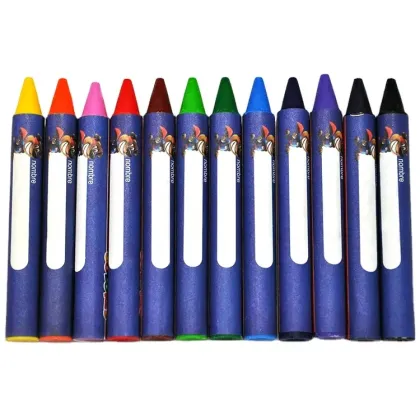 Colorful Art Drawing Non-Toxic Crayon Set - 12 Colors for Kids