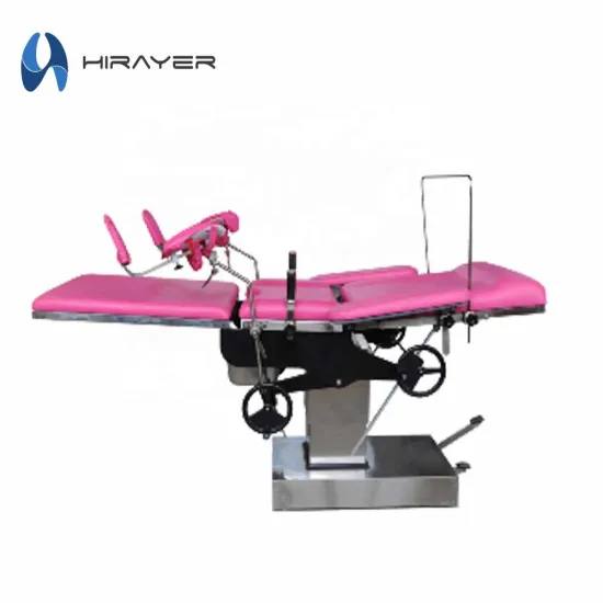 Factory Price 304 Stainless Steel Hydraulic Delivery Bed for Gynecology Operating Table in Hospital