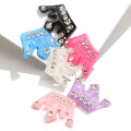 100 stks Leuke Mix Kleuren Hars Glanzende Strass Kroon Plaksteen Cabochon DIY Haar Boog Centrum Decoratie