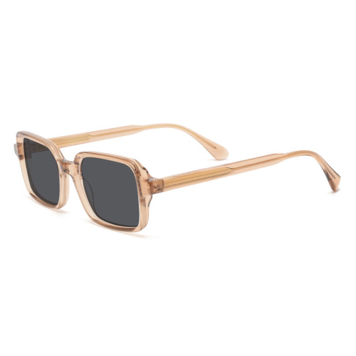 Custom Logo Acetate Shady Unisex Metal Logo Acetate Sunglasses Manufactory