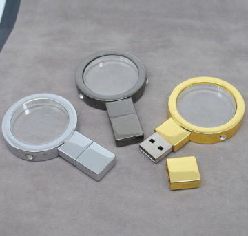 Hot 2021New Design Round Crystal USB Flash Drive