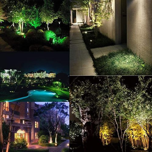 Spot-lumière des étangs de jardin à LED en plein air avec pic
