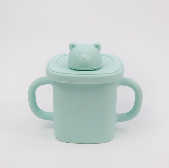 Silicone Cute Bear Sippy Cup Snack Cups