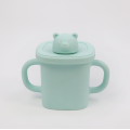 Custom Bear-Shape 2-in-1 Sippy Cup Silicone Snack Cup