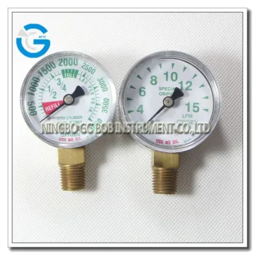 High quality chrome-plated medical oxygen gauge
