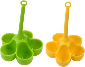 High Temperature Resistant Silicone Egg Cooker - 5 Hole Steamed Egg Cup