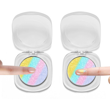 Super Glowing Diamond Glitter Highlighter Palette - Waterproof, High Pigmentation for All Skin Types