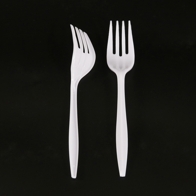 Dull Polished Plastic Cutlery Set Spoon Knife and Fork