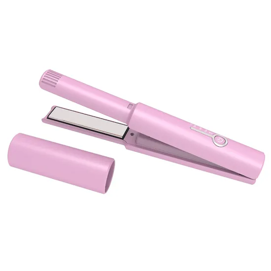 Portable Travel Hair Straightener and Curler with Wireless Negative Ions Technology