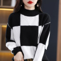 women's half turtleneck loose casual pullover