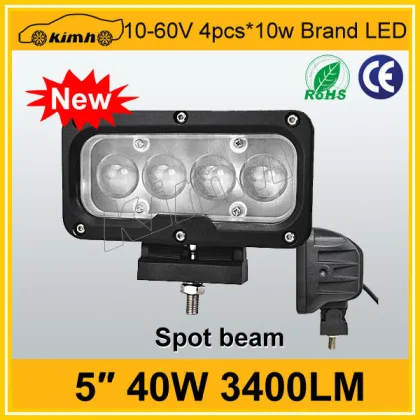 Brand led 5" 3400LM 40w led work lights 12v