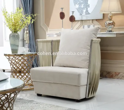 2016 luxury stainless steel sofa / sofa for wholesale SF067