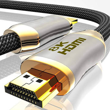 2M UHD 8K 4K/120Hz HDTV 2.1 Cable - Gold Plated Male to Male Video Cable