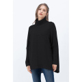 Damen Batwing -Ärmel -Rollkragenpullover -Pullover