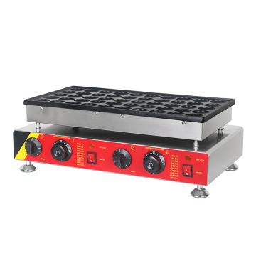 GZKITCHEN Pancake and Mini Pancake Waffle Machine - 50 Hole Poffertjes Grill