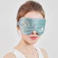 22mm 100 ٪ Mulberry Silk Embroidery Travel Eye Mask