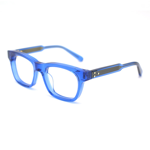 High Quality Thick Acetate Frame Fashion Transparent Retro Thick Acetate Eyeglasses Frames Factory
